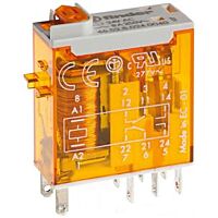 FINDER Relé 465280125040, DIN, 2P/8A, 12V AC