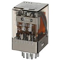 FINDER Relé 601380245040, DIN, 3P/10A, 24V AC