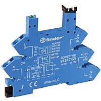 FINDER Patice 93510125 DIN, 34, 1P, 125V AC/DC, BO, BS