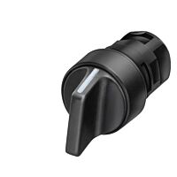 SIEMENS Spínač otočný, 16 mm, kulatý plast, černý