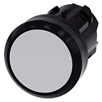 SIEMENS Tlačítko, 22 mm, kulaté, plast, šedé, knoflík stiskací