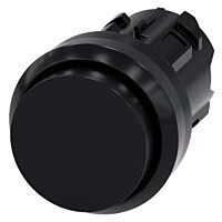 SIEMENS Tlačítko, 22 mm, kulaté, plast, černá barva, knoflík stiskací