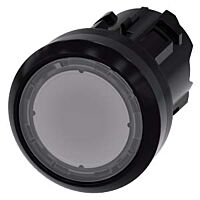 SIEMENS Tlačítko, osvětlené, 22 mm, kulaté, plast, čiré, knoflík stiskací