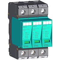 KIWA Ochrana přepěťová PO II 3 385V/40kA, modulární, vyměnitelná, C+D