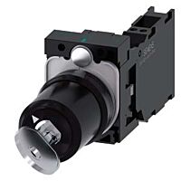 SIEMENS Spínač klíčový CES, 22 mm, kulatý, plast, vytažení klíče O+I, 1 NO + 1 NC