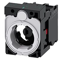 SIEMENS Držák pro 3 moduly, 1 NC, LED modul, žlutá barva, AC/DC 6-24V
