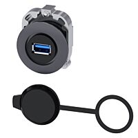 SIEMENS Konektor USB, 30 mm, kov matné provedení, pískově šedá