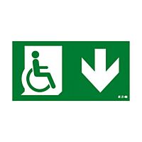 Bezpečnostní značka pro nouzové svítidlo