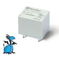 FINDER Relé 361190054011, PS, 1P/10A, 5V DC