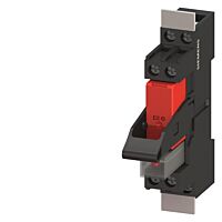 SIEMENS Relé zásuvné kompletní přístroj AC115V, 1 CO, LED modul, červená barva, standardní patice