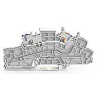 WAGO Svorka 2203-6551 Instalační patrová s ovládacími otvory a tlačítkem 2,5 mm², šedá