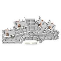 WAGO Svorka 2203-6642 Instalační patrová s ovládacím tlačítkem 2,5 mm², šedá