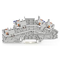 WAGO Svorka 2203-6649 Instalační patrová s ovládacím tlačítkem 2,5 mm², šedá