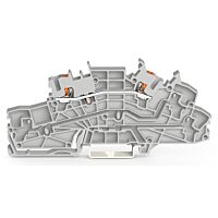 WAGO Svorka 2203-6650 Instalační patrová s ovládacím tlačítkem 2,5 mm², šedá