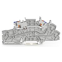 WAGO Svorka 2203-6651 Instalační patrová s ovládacím tlačítkem 2,5 mm², šedá