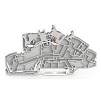 WAGO Svorka 2203-7550 Instalační patrová s ovládacími otvory a tlačítkem 2,5 mm², šedá