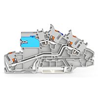 WAGO Svorka 2203-7640 Instalační patrová s ovládacím tlačítkem 2,5 mm², šedá