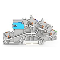 WAGO Svorka 2203-7641 Instalační patrová s ovládacím tlačítkem 2,5 mm², šedá
