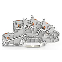 WAGO Svorka 2203-7642 Instalační patrová s ovládacím tlačítkem 2,5 mm², šedá