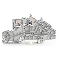 WAGO Svorka 2203-7650 Instalační patrová s ovládacím tlačítkem 2,5 mm², šedá