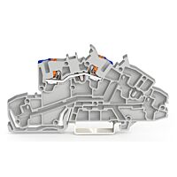 WAGO Svorka 2203-7651 Instalační patrová s ovládacím tlačítkem 2,5 mm², šedá