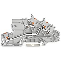 WAGO Svorka 2203-7659 Instalační patrová s ovládacím tlačítkem 2,5 mm², šedá