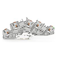 WAGO Svorka 2205-7645 Instalační patrová s ovládacím tlačítkem 4 mm², šedá