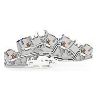WAGO Svorka 2205-7646 Instalační patrová s ovládacím tlačítkem 4 mm², šedá