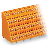 WAGO Svorka 738-320 čtyřpatrová na desky plová spojů 2,5 mm² Rozteč 5,08 mm, oranžová