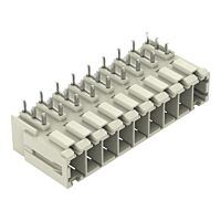 WAGO Konektor 831-3649 s pájecími piny THT Pájecí kontakt 1,0 × 1,2 mm Úhlové provedení, šedá