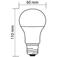 MCLED Žárovka LED 8W-60 E27 806lm 2700K úhel 200°