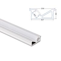 Vestavný hliníkový profil VE 24x10mm bez