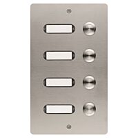 GROTHE Tlačítko zvonkové ETA 504 V2A AP 4 kontakty na omítku