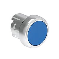 Tlačítko s návratem, kovové, ?22mm, lícu