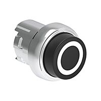 Tlačítko s návratem, kovové se symboly,