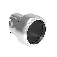 Tlačítko s návratem, kovové, ?22mm, chrá