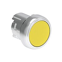 Tlačítko s aretací, kovové, ?22mm, lícuj