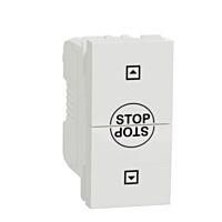 Spínač Unica žaluziový 10A 1m Bílý