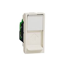 Zásuvka Unica dat. 1xRJ45 5e STP 1m béž