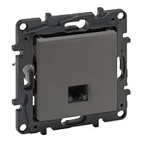 Zásuvka NILOÉ STEP 863459 1xRJ45 ocel