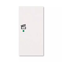 ABB Kryt LEVIT 6220H-A02203 68 2násobný pravý, symbol „scény“; perleťová