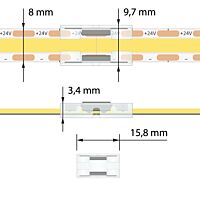 MCLED Spojka dvou jednobarevných LED pásků šíře 8 mm, 2 piny, max. 5,5A