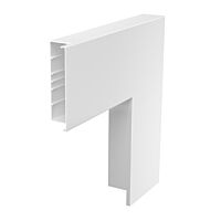 OBO BETTERMANN Plochý roh, pro kanál WDK, 560,5x210x80, dopravní bílá Polyvinylchlorid, PVC typ WDK F80210VW