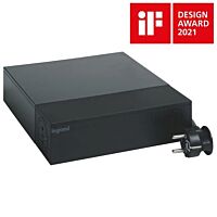 LEGRAND Přívod prodlužovací multimediální HUB 2m 230V/16A 4x2P+T, 4x2P přepěťová ochrana IP20 černá