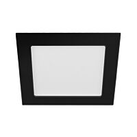 PANLUX Svítidlo LED SQUARE CCT 12W 1080lm 3000-4000-6000K hranaté IP44 černá