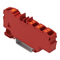 WAGO Svorka 2206-8033 Distribuční s ovládacím tlačítkem 1× 6 mm² / 6× 1,5 mm², červená