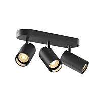 SLV Svítidlo ASTO TUBE 10Wx3 GU10 stropní IP20 černá