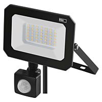 EMOS Svítidlo LED SIMPO s pohybovým čidlem reflektor 30W 3000lm 4000K IP44 černá
