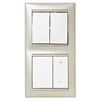LEGRAND Spínač VALENA 774408 č.6+6 IP31 bílá