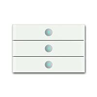 ABB PRION Ovladač 2CKA006310A0172 trojnásobný bílé sklo, 6342-811-101-500